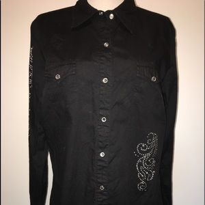 Roper Black Ladies Western Shirt